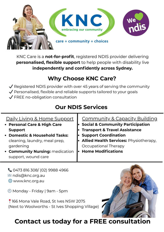 KNC offers NDIS support